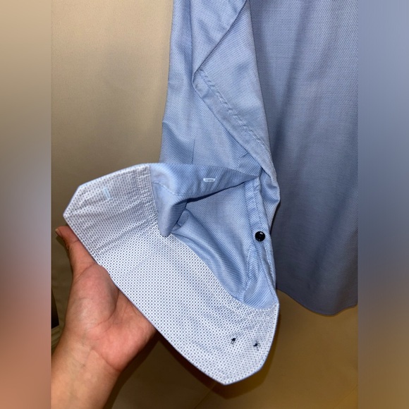 REGULAR-FIT SHIRT IN EASY-IRON COTTON POPLIN - Picture 5 of 6